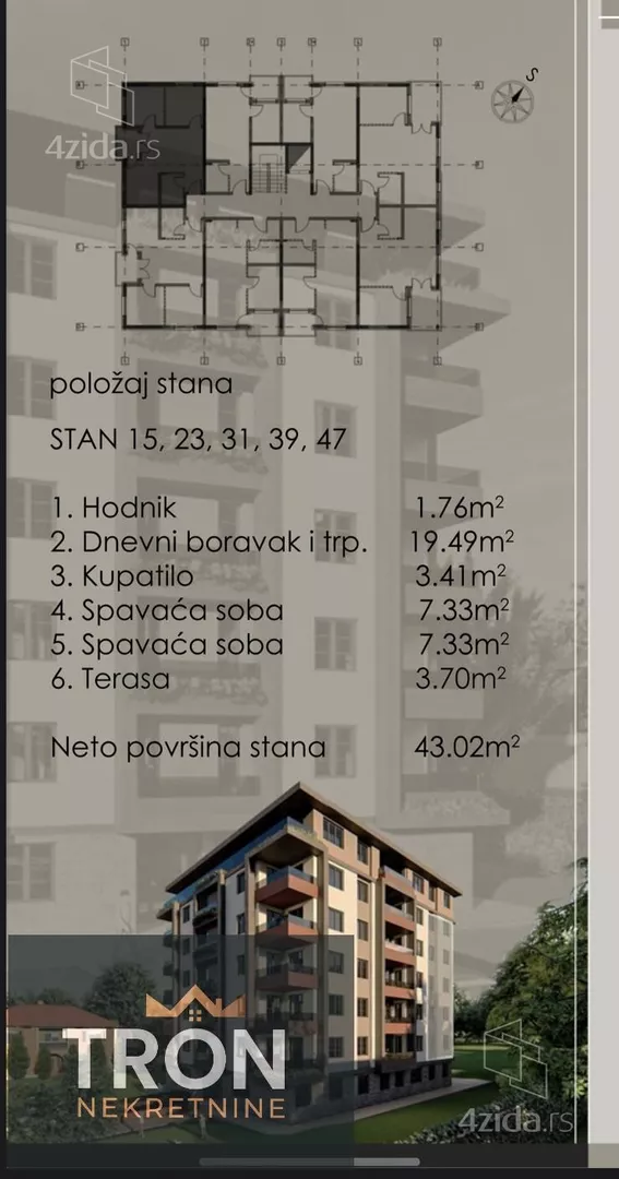 Dvosoban stan | 4zida