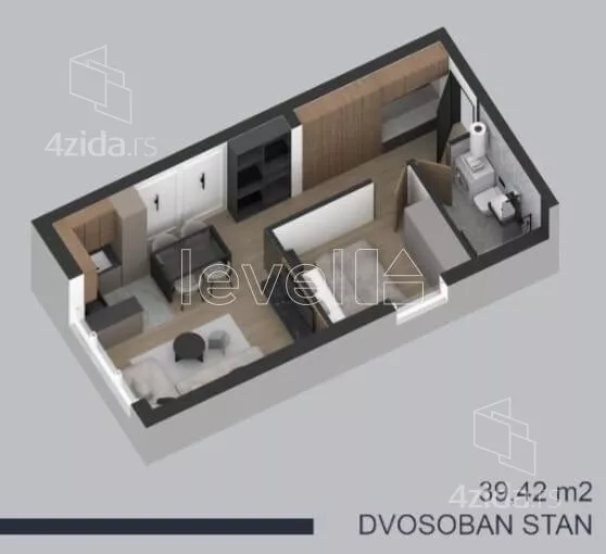 Jednoiposoban stan | 4zida