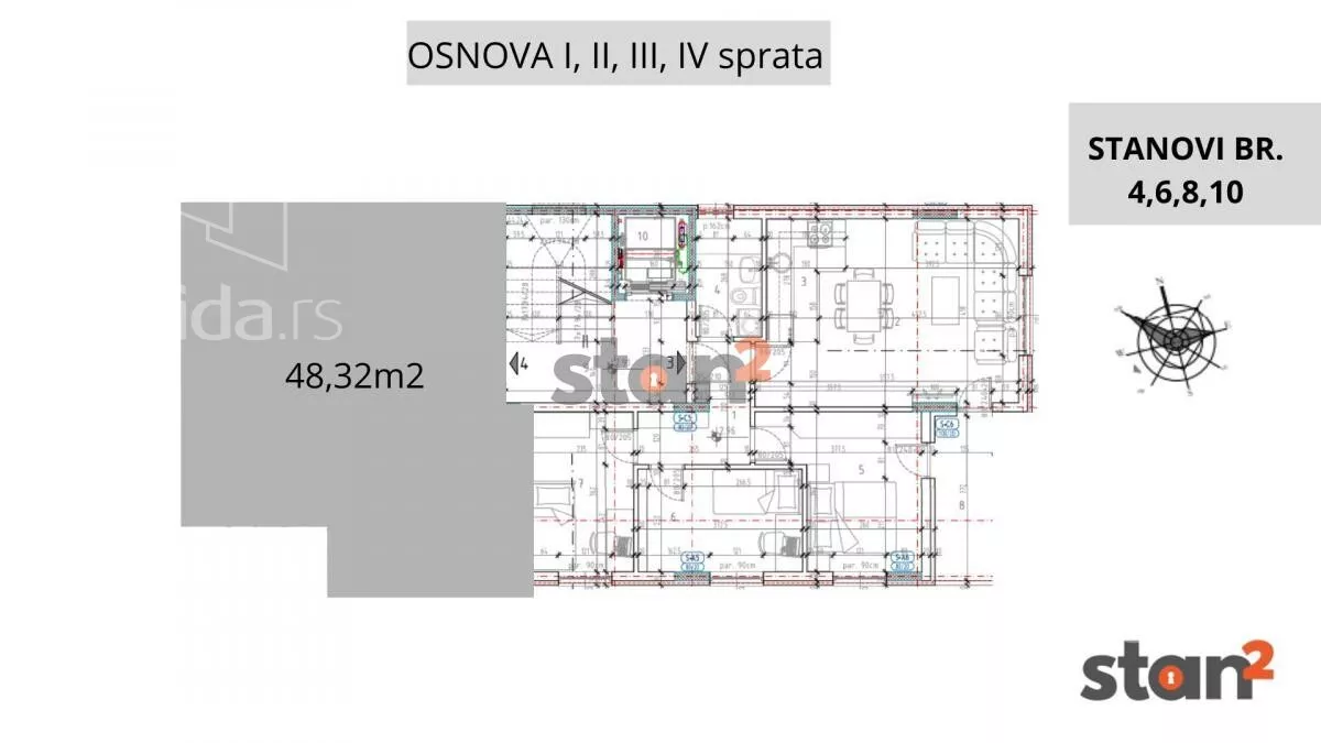 Dvoiposoban stan | 4zida