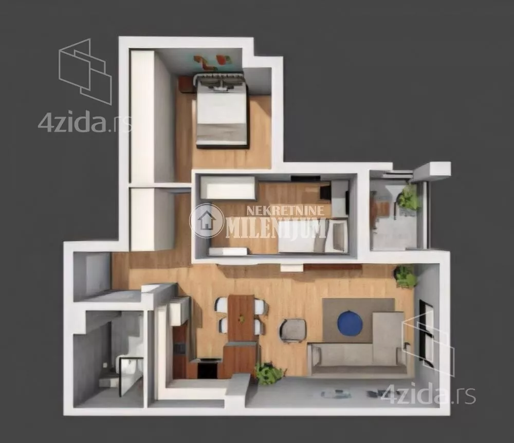 Trosoban stan | 4zida