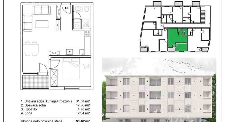 Dvosoban stan | 4zida