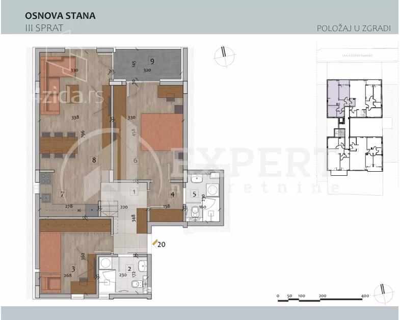 Trosoban stan | 4zida