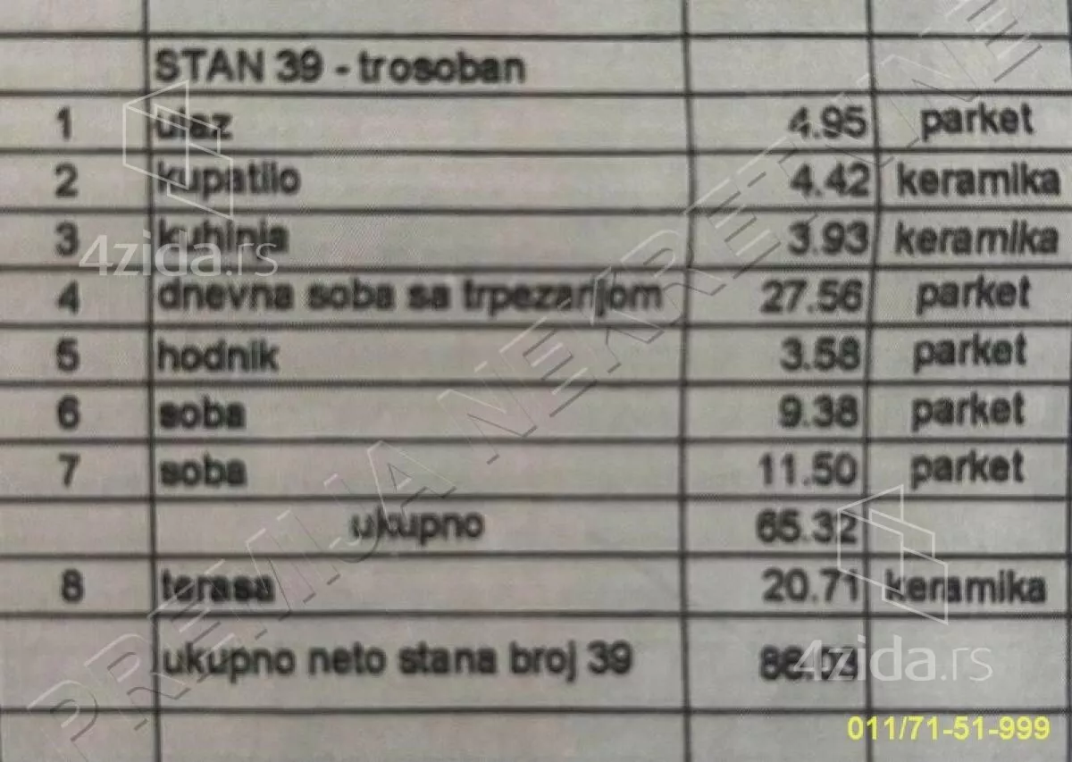 Trosoban stan | 4zida