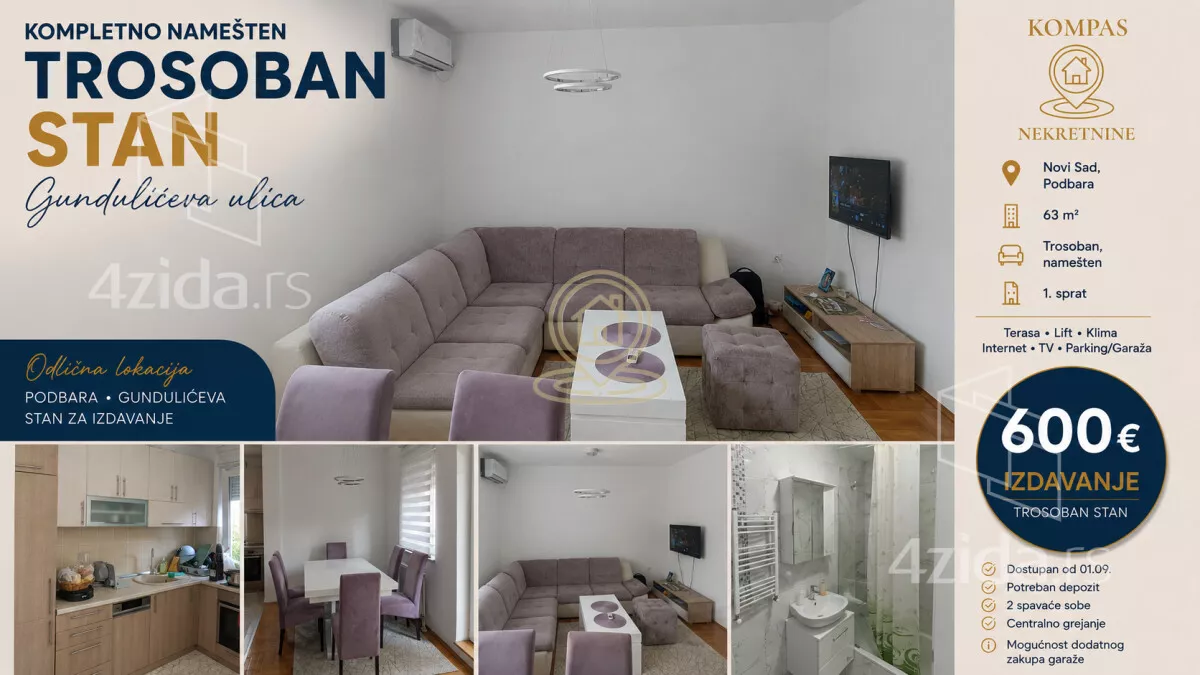 Trosoban stan | 4zida