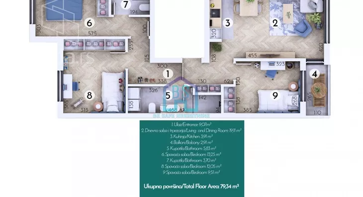 Troiposoban stan | 4zida