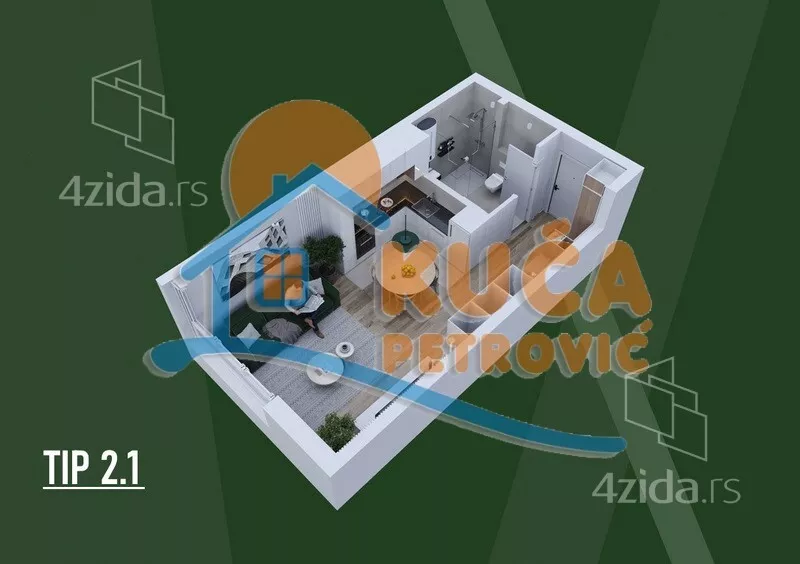 Jednosoban stan | 4zida