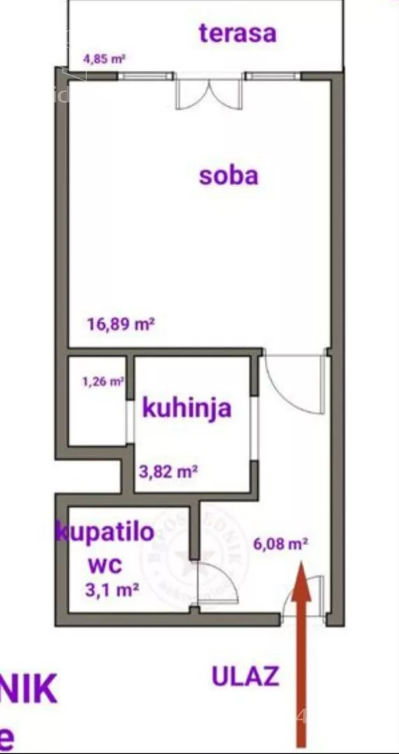 Jednosoban stan | 4zida