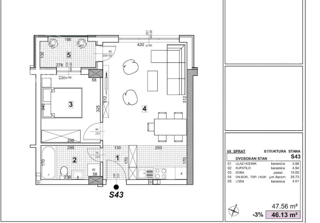 Dvosoban stan | 4zida