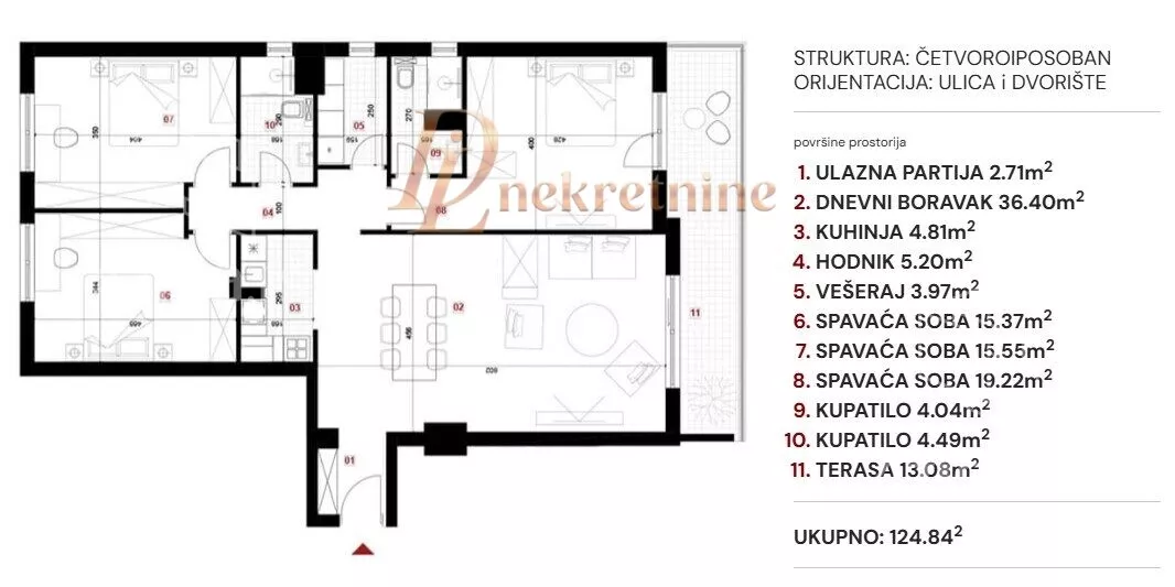 Četvoroiposoban stan | 4zida