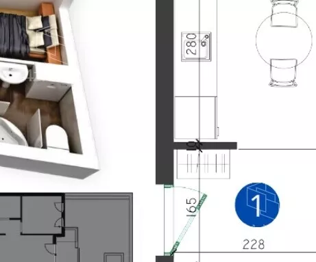 Jednoiposoban stan | 4zida