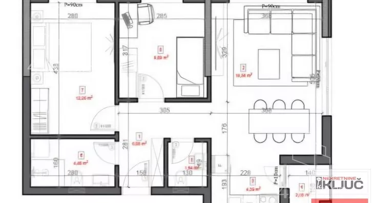 Trosoban stan | 4zida