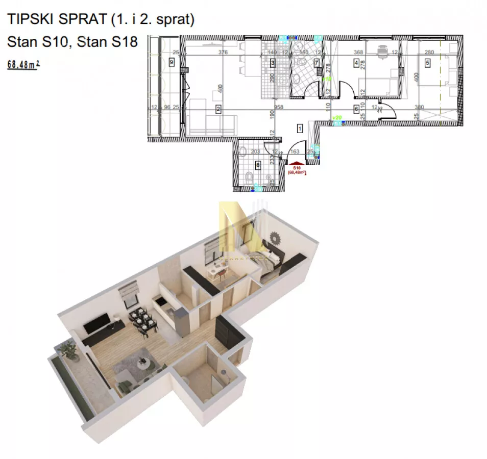 Dvosoban stan | 4zida