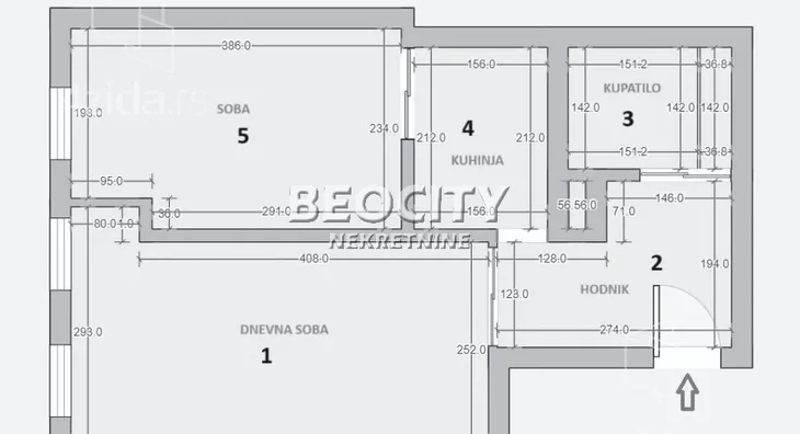 Jednoiposoban stan | 4zida