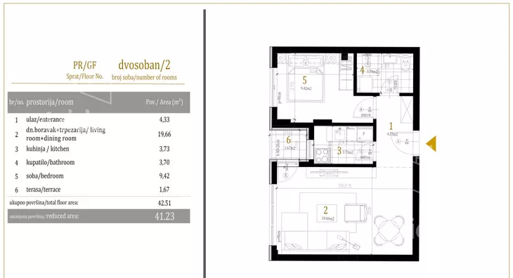 Dvosoban stan | 4zida