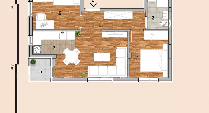 Trosoban stan | 4zida