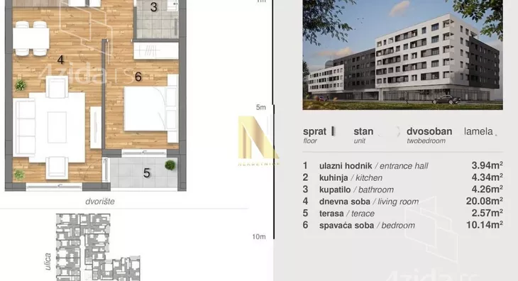 Dvosoban stan | 4zida