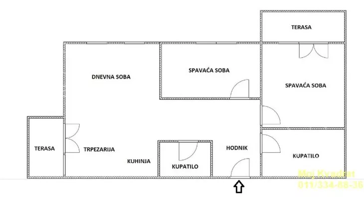 Trosoban stan | 4zida
