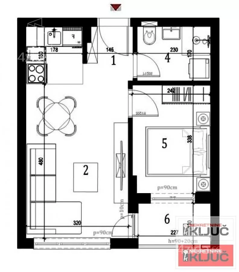 Jednoiposoban stan | 4zida