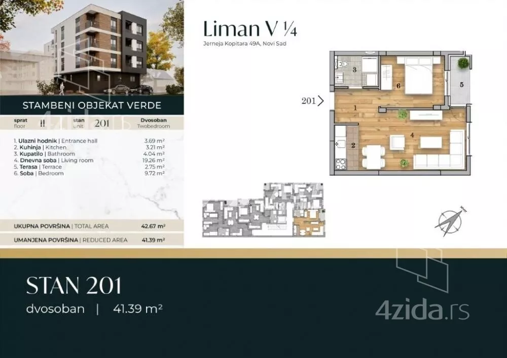 Dvosoban stan | 4zida