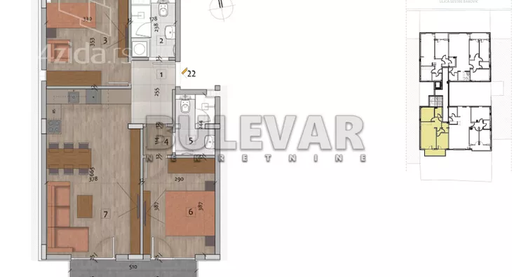 Trosoban stan | 4zida