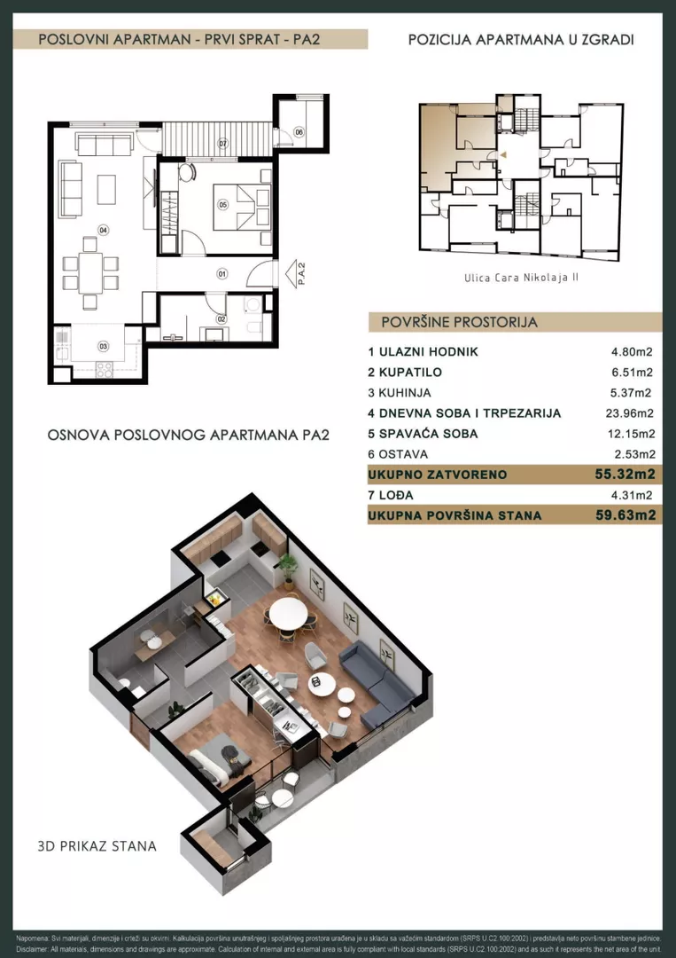 Dvosoban stan | 4zida