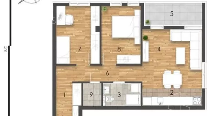 Trosoban stan | 4zida