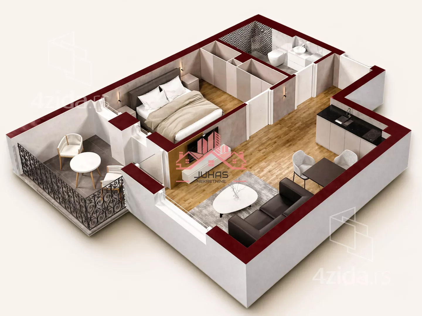 Dvosoban stan | 4zida