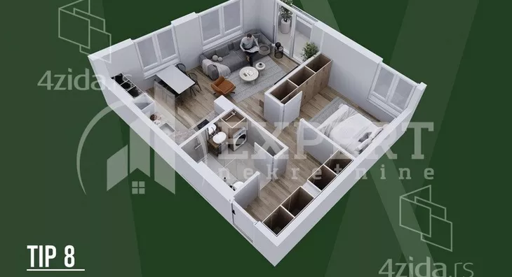 Dvosoban stan | 4zida