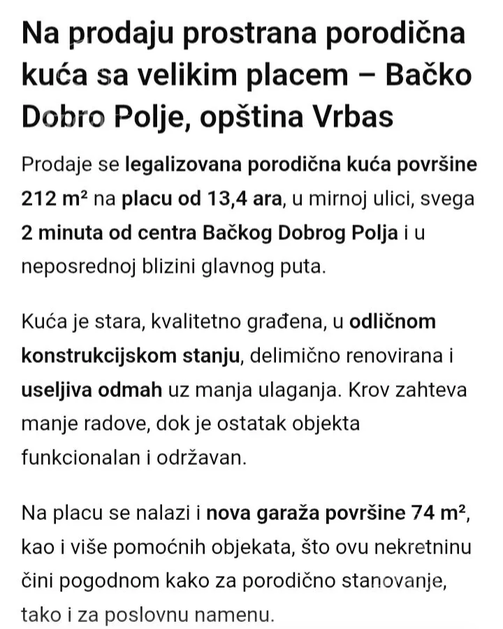 1-etažna kuća | 4zida