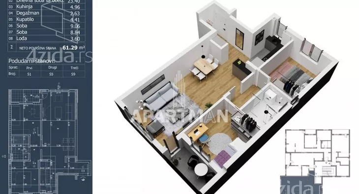 Dvoiposoban stan | 4zida