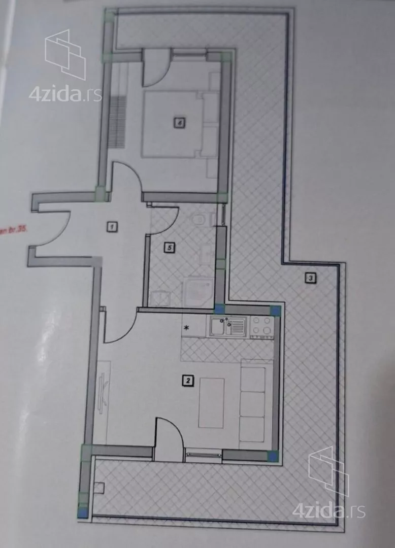 Jednoiposoban stan | 4zida