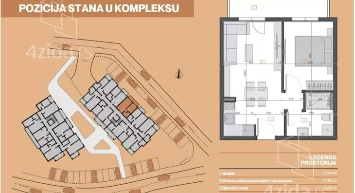 Jednosoban stan | 4zida