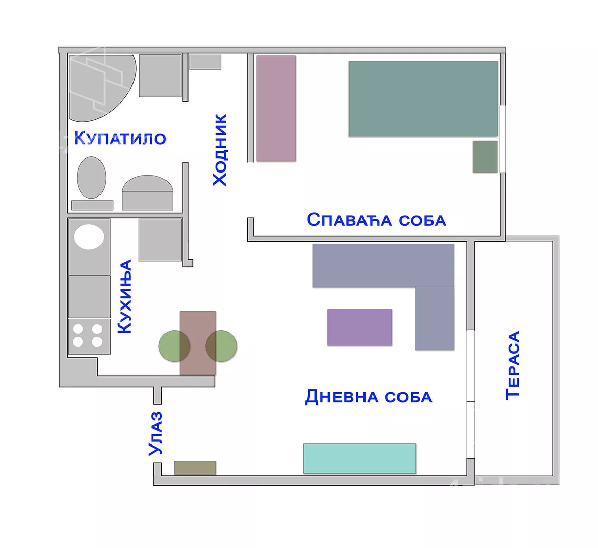 Jednoiposoban stan | 4zida