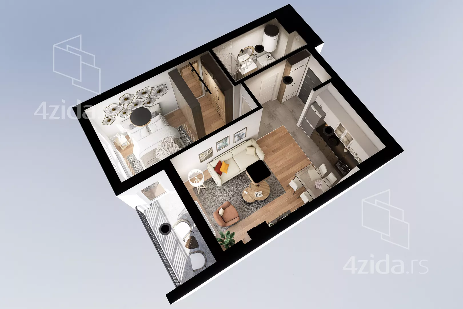 Dvosoban stan | 4zida