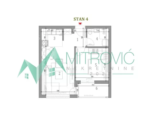 Jednoiposoban stan | 4zida