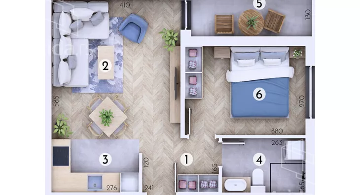 Jednoiposoban stan | 4zida