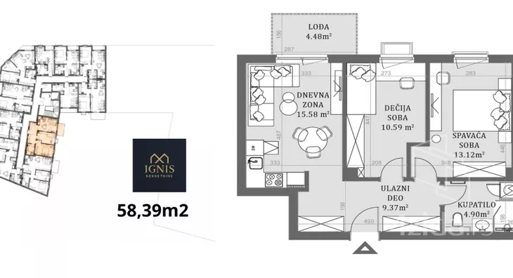 Trosoban stan | 4zida