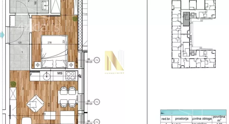 Jednoiposoban stan | 4zida