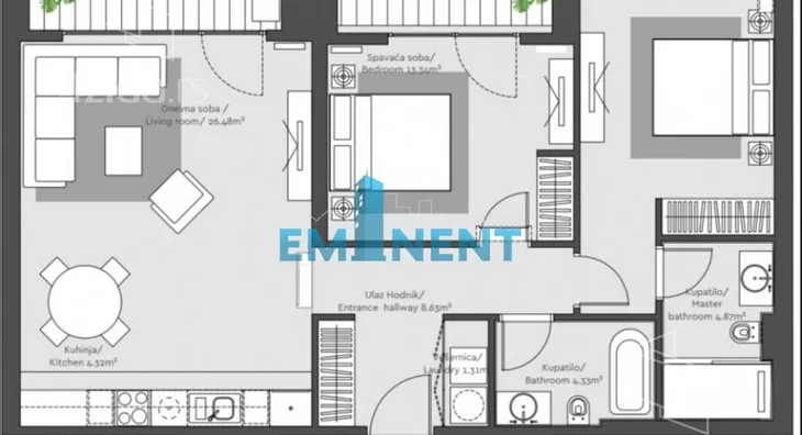 Trosoban stan | 4zida