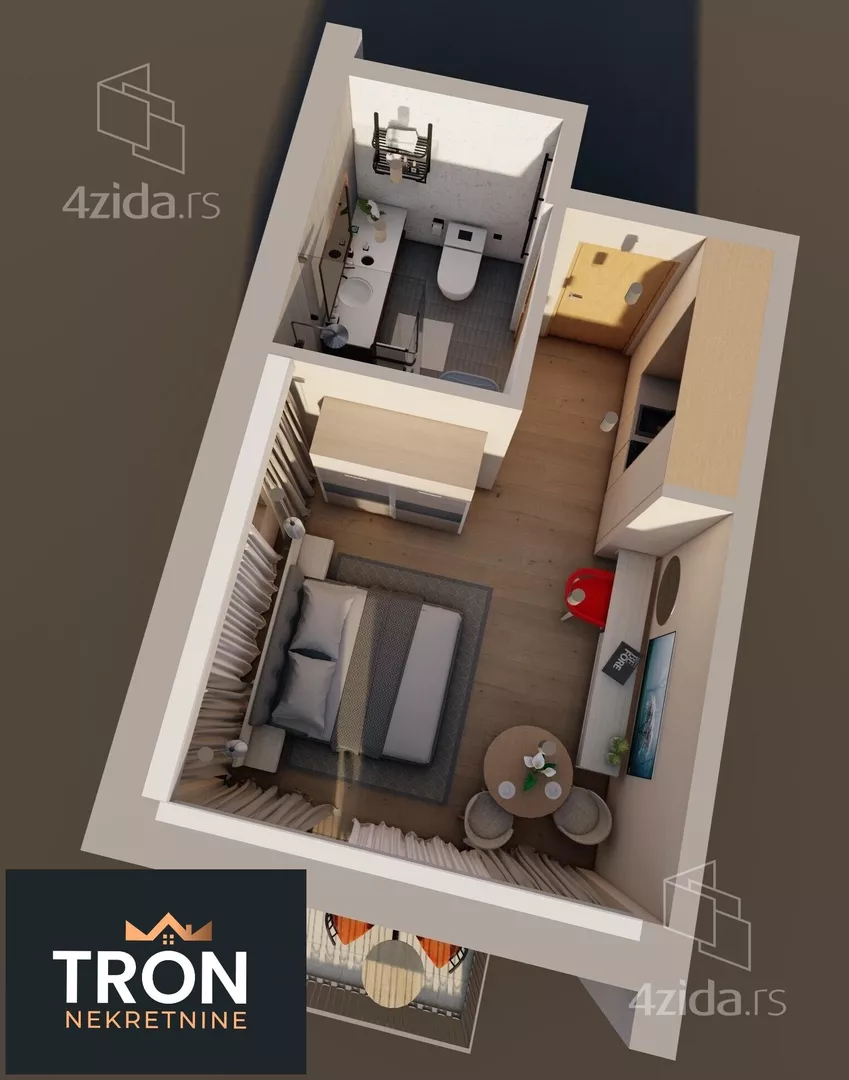 Jednosoban stan | 4zida