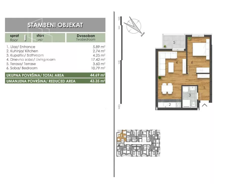 Dvosoban stan | 4zida