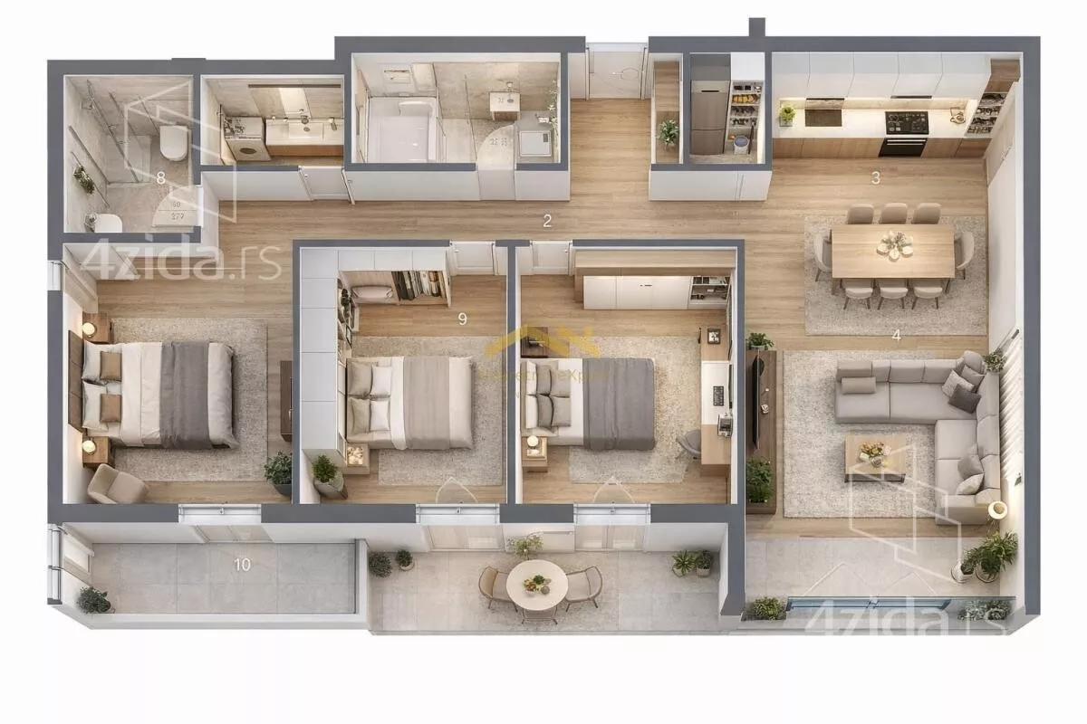 Četvorosoban stan | 4zida