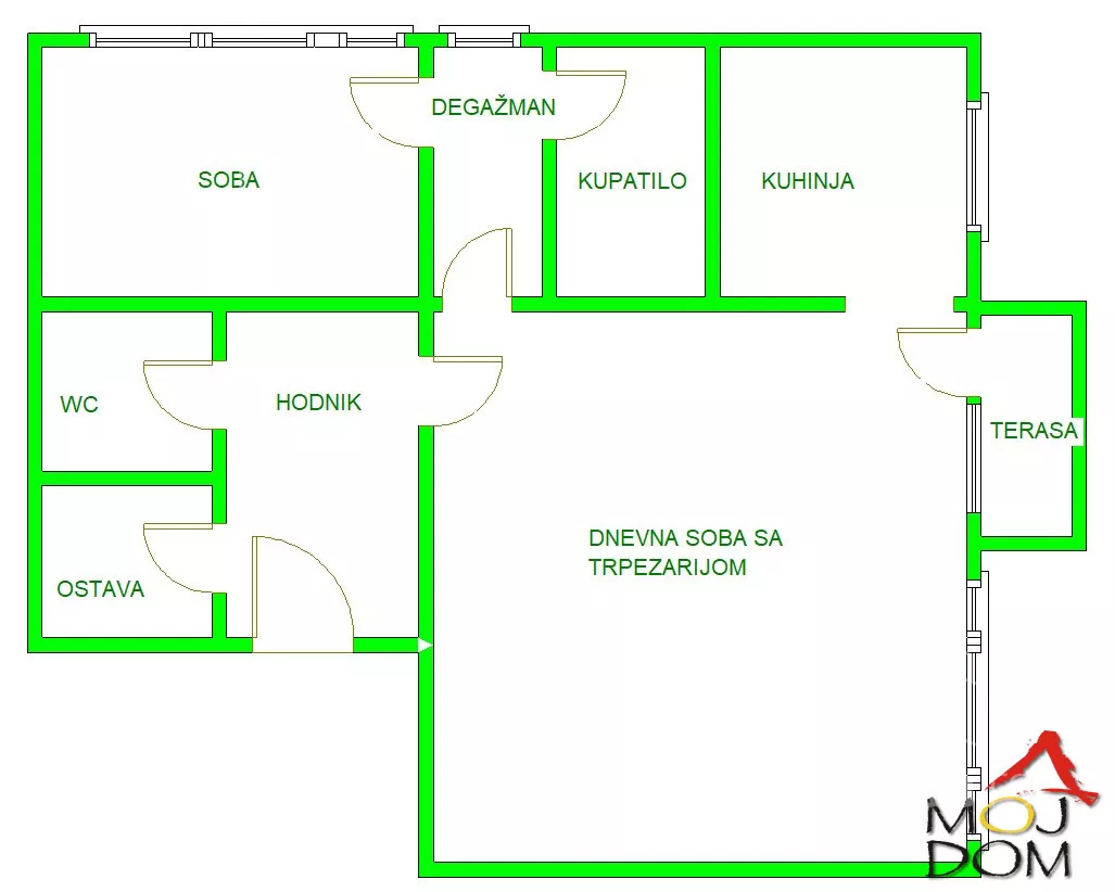 Jednoiposoban stan | 4zida