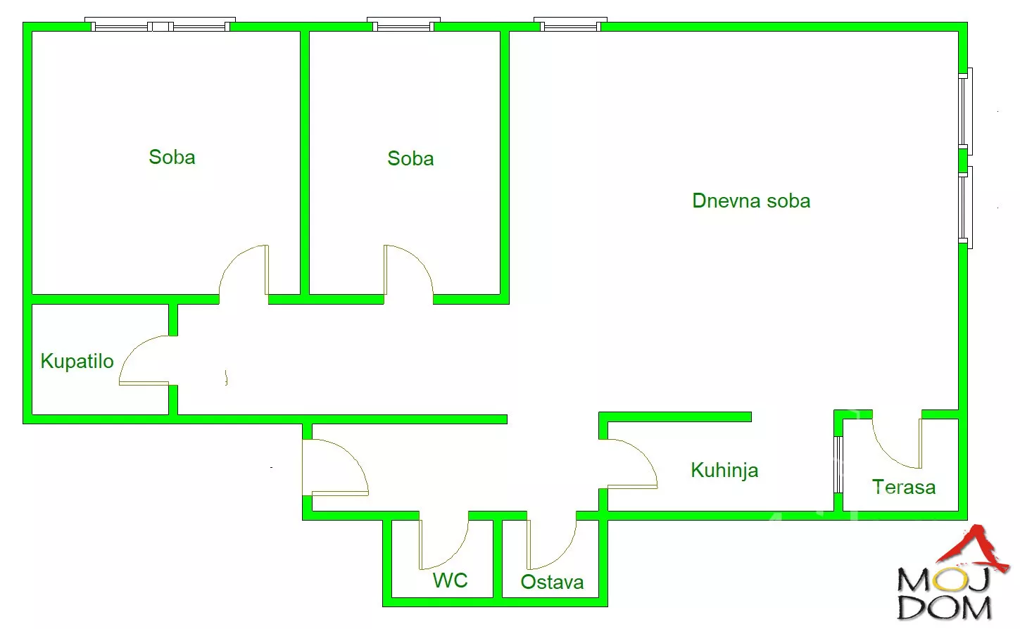 Trosoban stan | 4zida