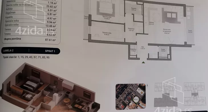 Trosoban stan | 4zida