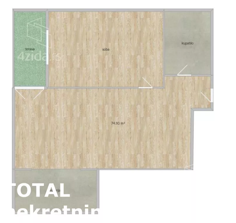 Jednoiposoban stan | 4zida