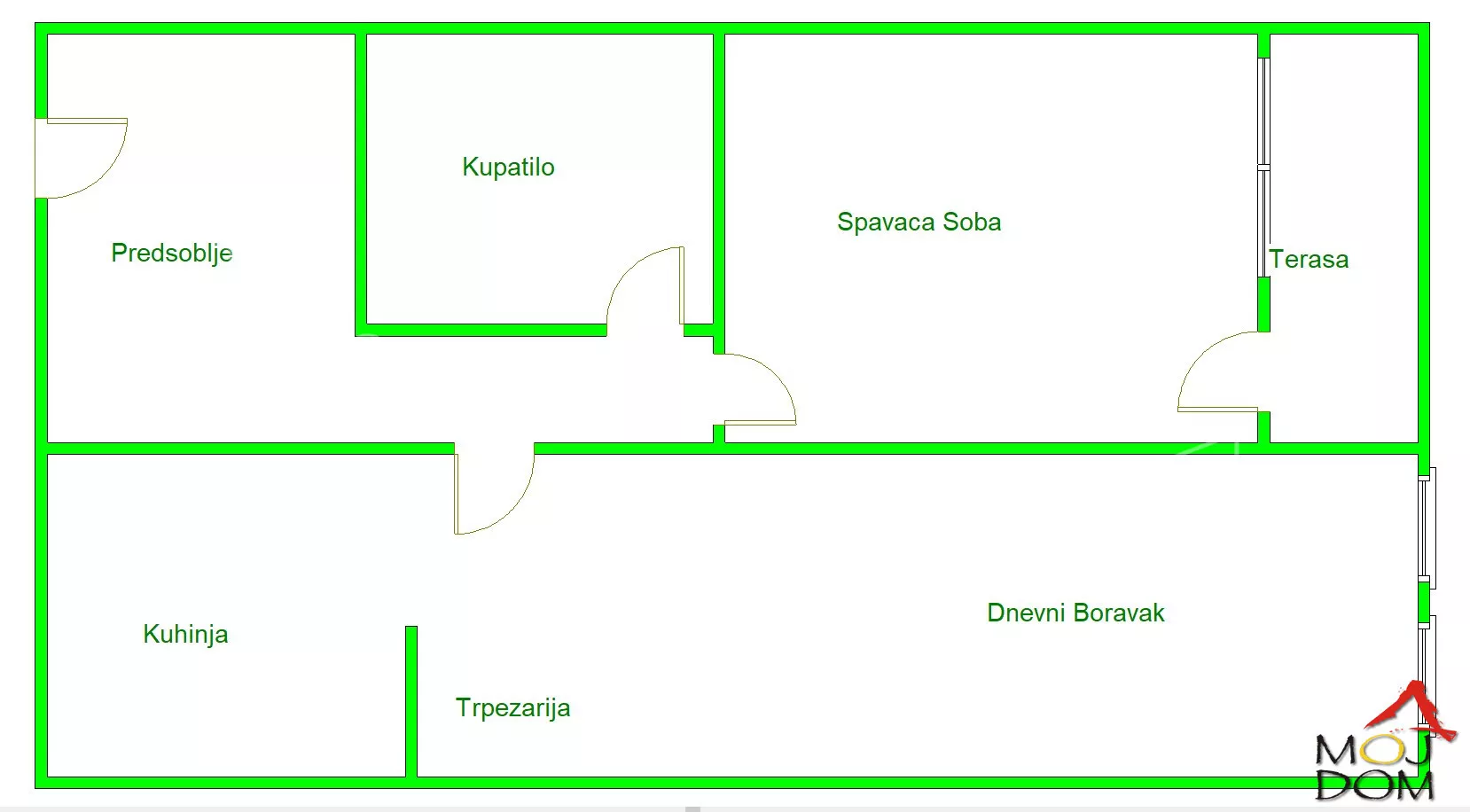 Jednoiposoban stan | 4zida