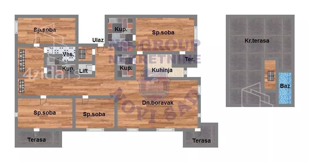 Šestosoban stan | 4zida