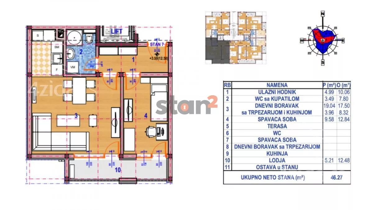 Jednoiposoban stan | 4zida