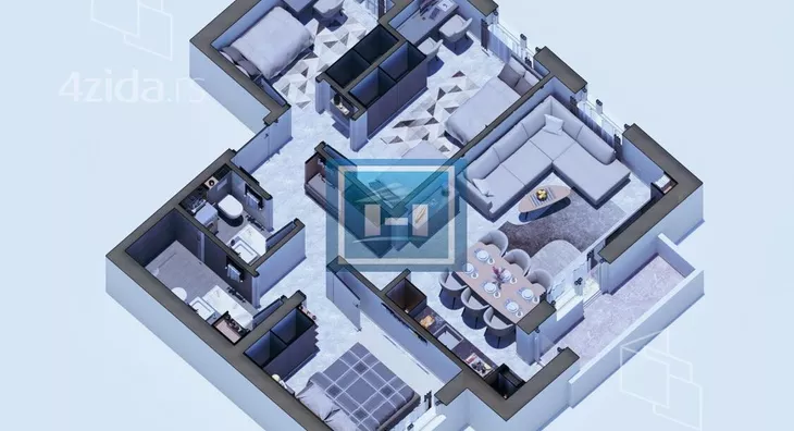 Trosoban stan | 4zida